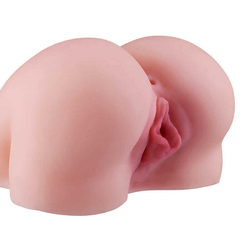 REALISTYCZNY DWUKANAŁOWY MASTURBATOR DO MAŁYCH POŚLADKÓW, 1,1 KG