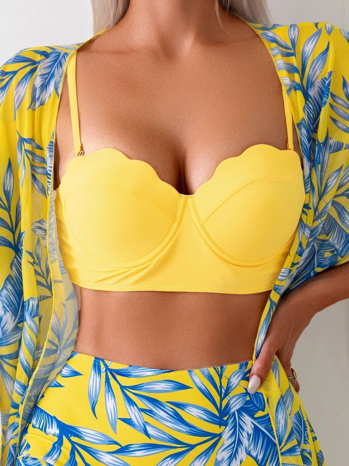 💛Saldos de verão - 50% de desconto💛Fato de banho envolvente de sonho com cinto