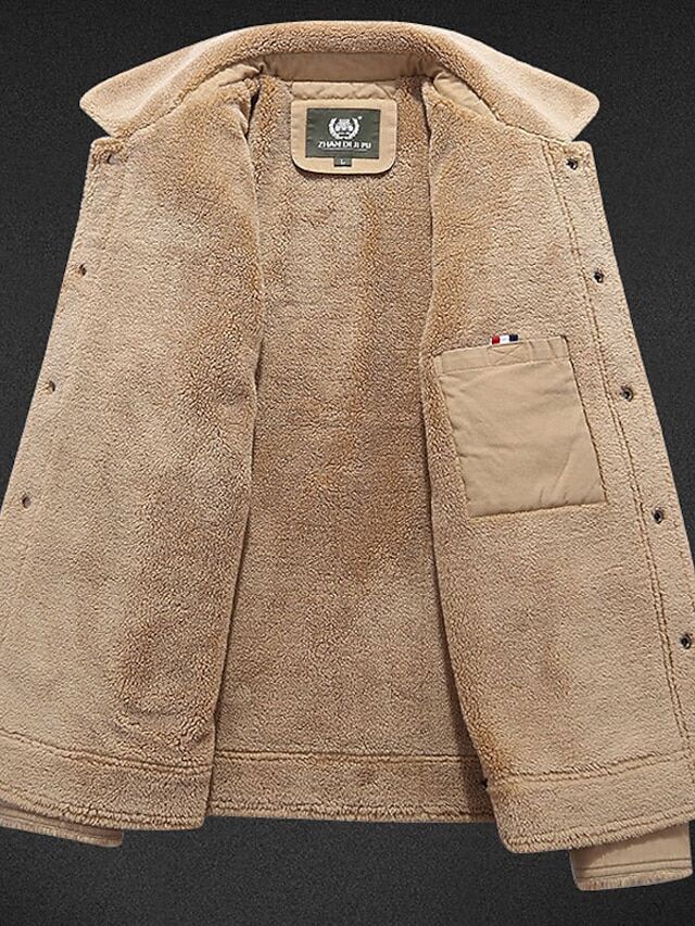 Jaqueta de inverno masculina jaqueta de inverno ao ar livre rua quente/quente respirável pele detalhe bolso outono e inverno cor sólida