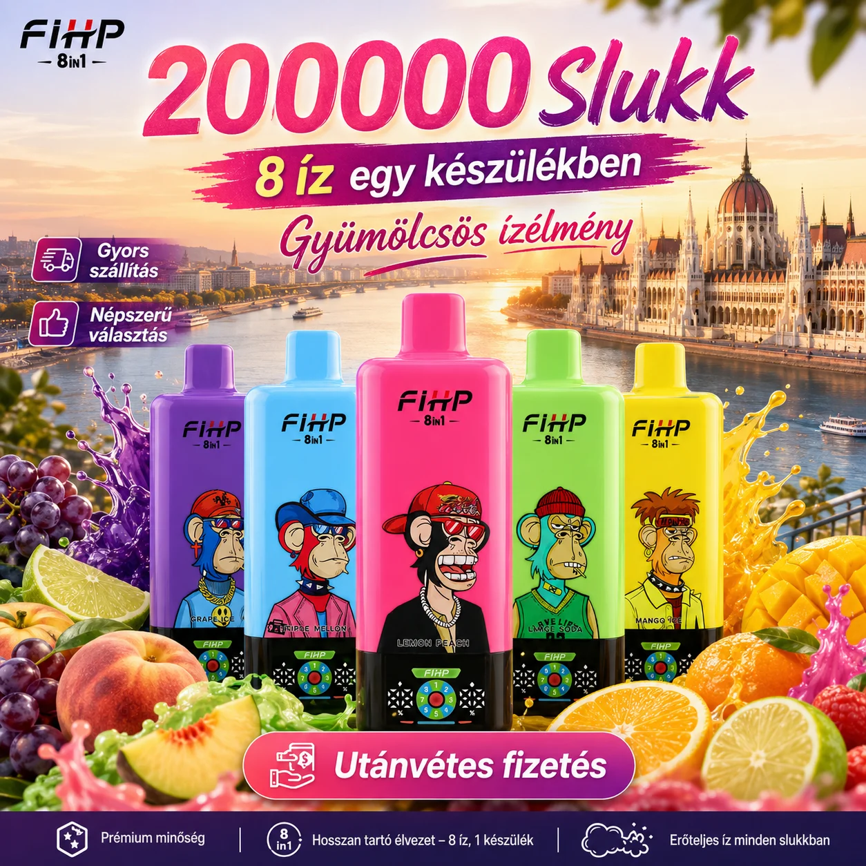 FIHP VAPE 8in1 200K Puffs