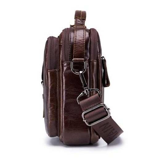 Męska teczka Torba na laptopa z prawdziwej skóry Torba Crossbody