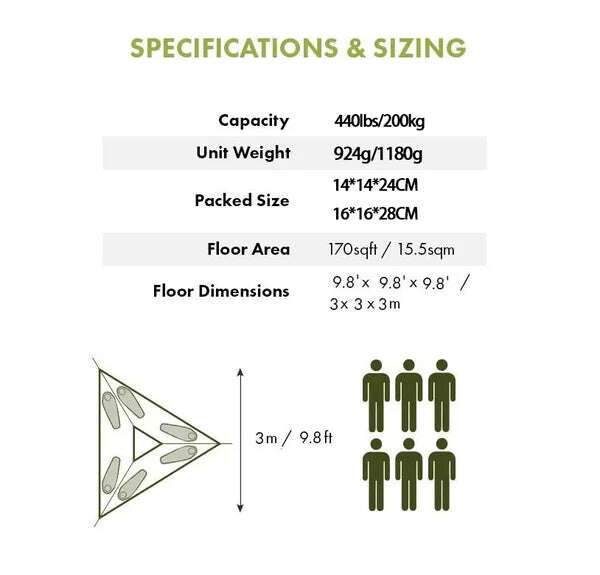 Rede para várias pessoas - design patenteado de 3 pontos🔥Promoção no último dia com 50% de desconto