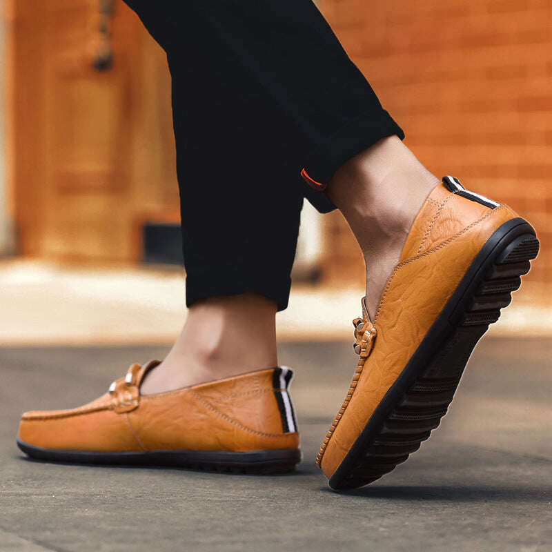 Mocassins de couro genuíno Cambridge