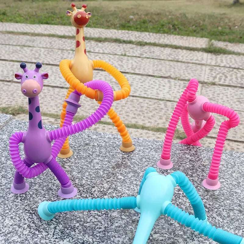 Телескопична вендуза/играчка робот жираф