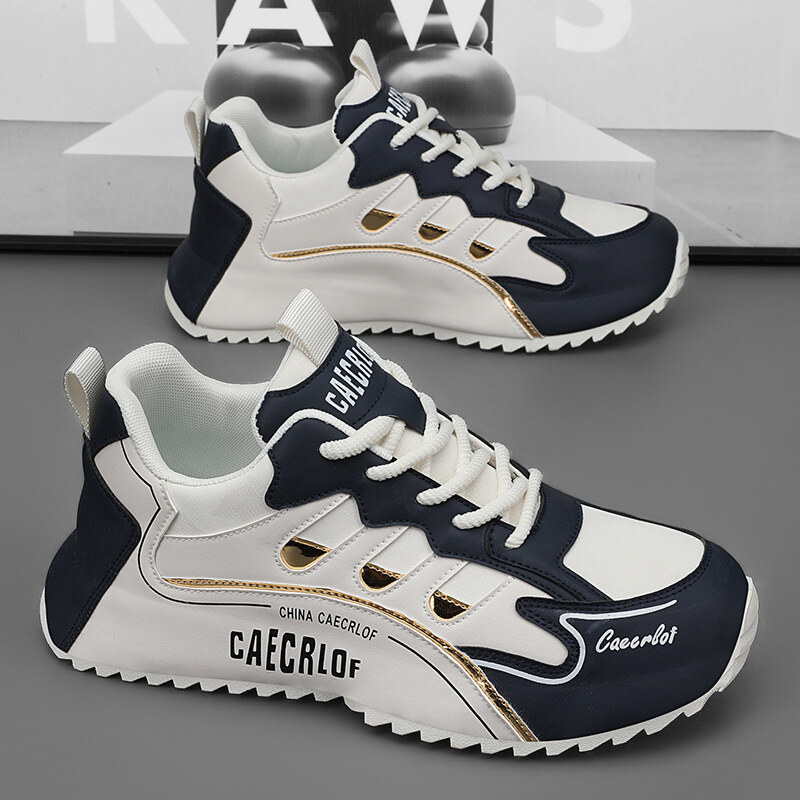 2025 novos sapatos casuais masculinos com solas grossas