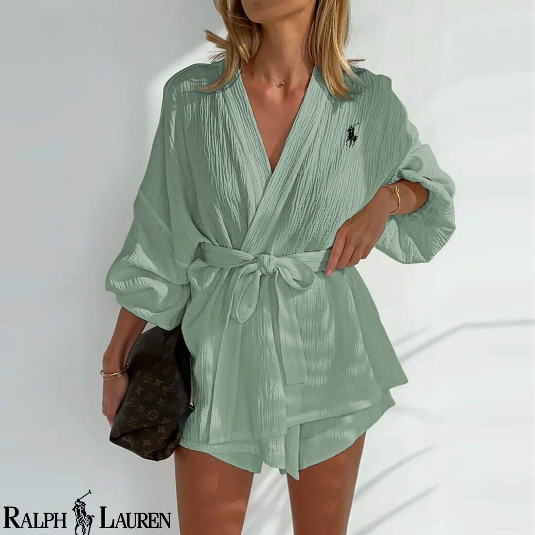 Conjunto de duas peças de algodão