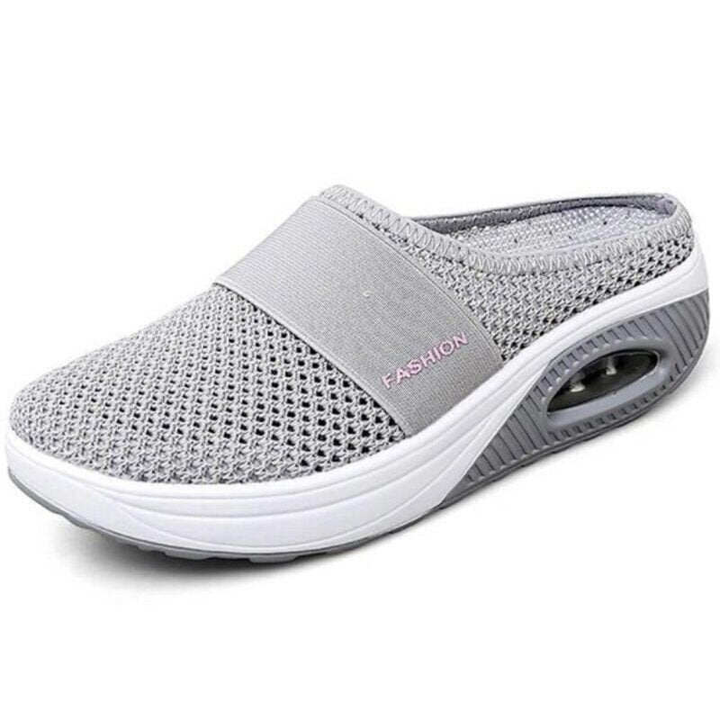 Sapatos de passeio Air Cushion Slip-On Sapatos de passeio Ortopédicos Diabéticos