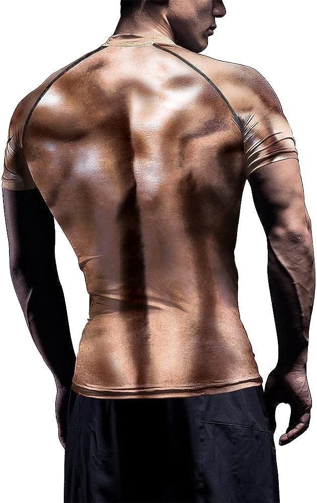 Men's 3D Print Skull T-Shirt 3D Creative Print Short Sleeve T-Shirt Casual Round Neck Novelty Street Fashion Tees Shirt