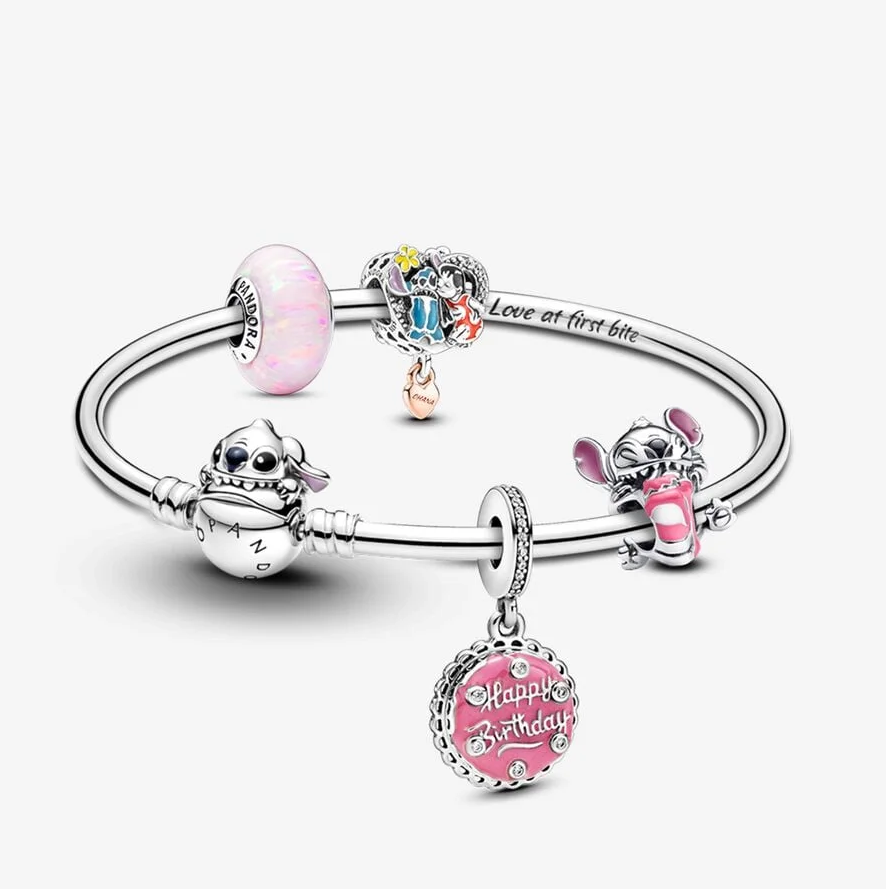 Disney Stitch Birthday Cake Charms și set de brățări
