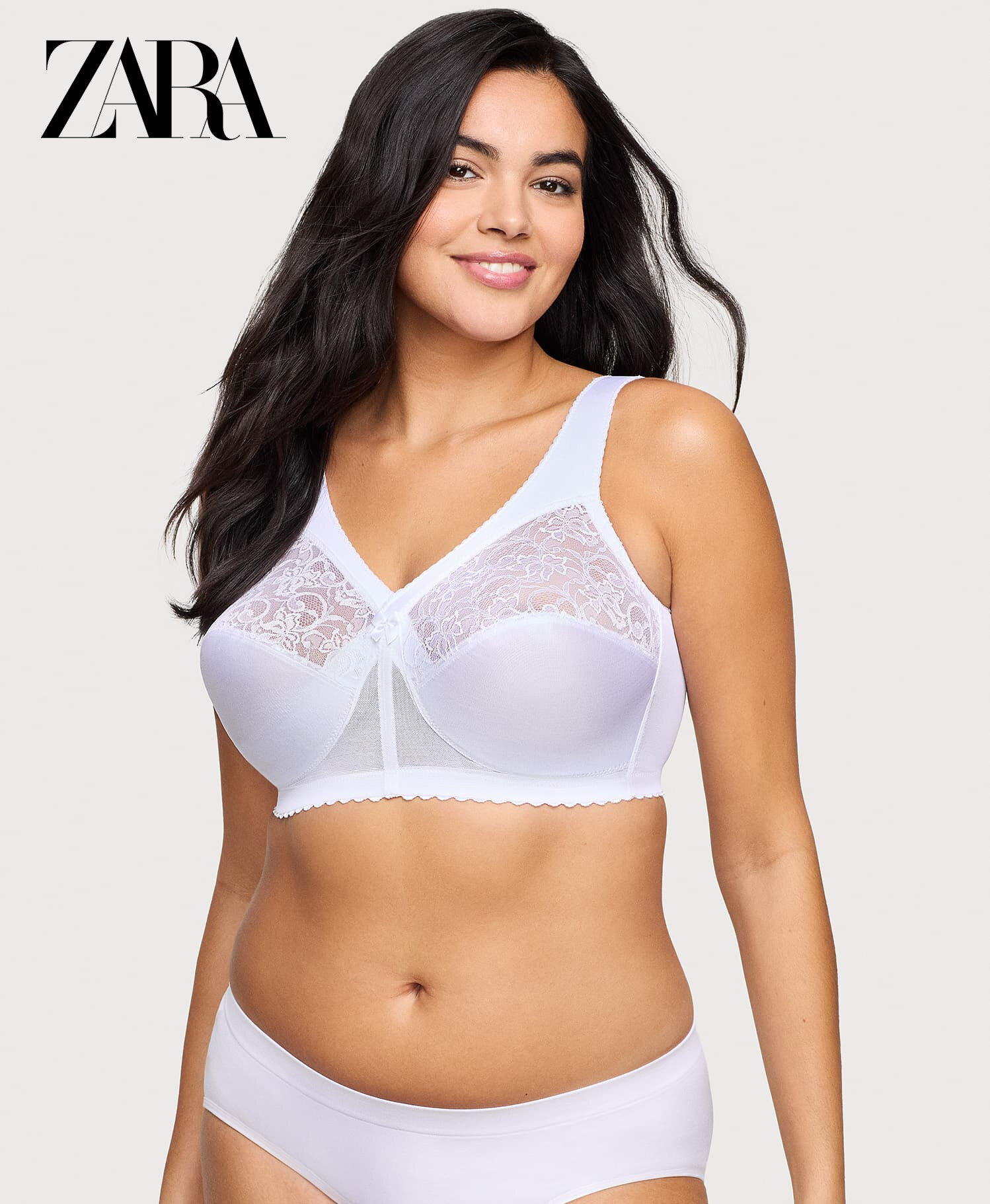 ZARA - (3 komada) Jednodijelni push-up grudnjak s punim košaricama