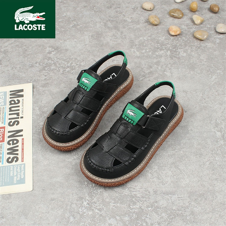 Nowe sandały damskie skórzane Lacoste 2025