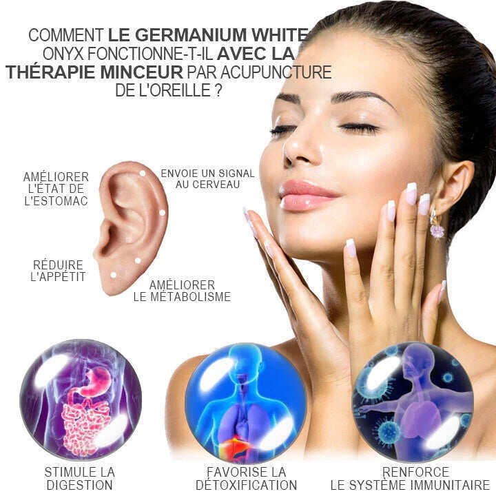 Brincos de granada de germânio para terapia linfática magnética
