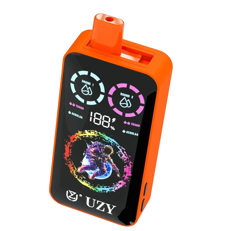 UZY Tornado 30K dual flavor vape Peach Ice & Pineapple Mango Peach