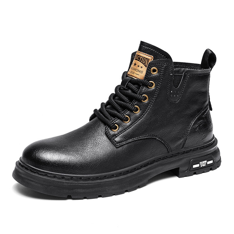 2024 NOVOS SAPATOS DE COURO BRITÂNICO SAPATOS BAIXOS RETRO MASCULINOS