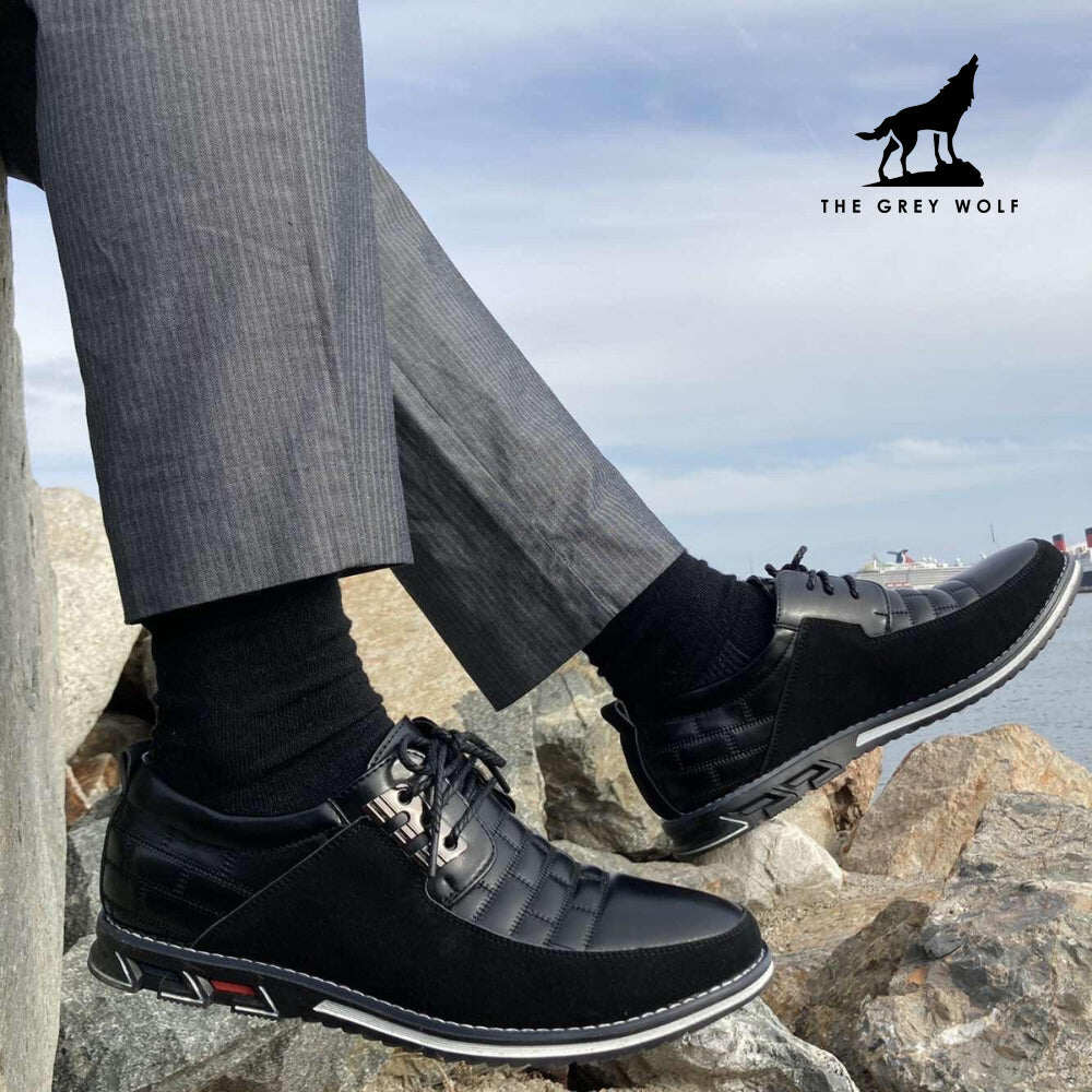 Derby listrado ortopédico de couro Grey Wolf™