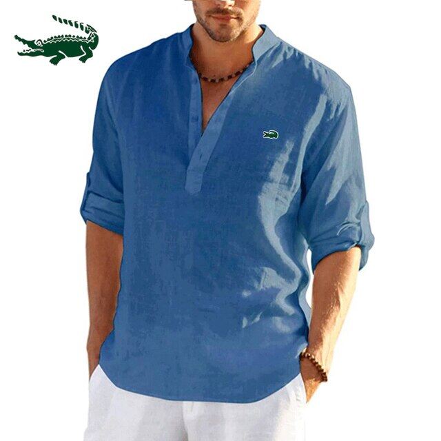 camisa de algodão havaiana