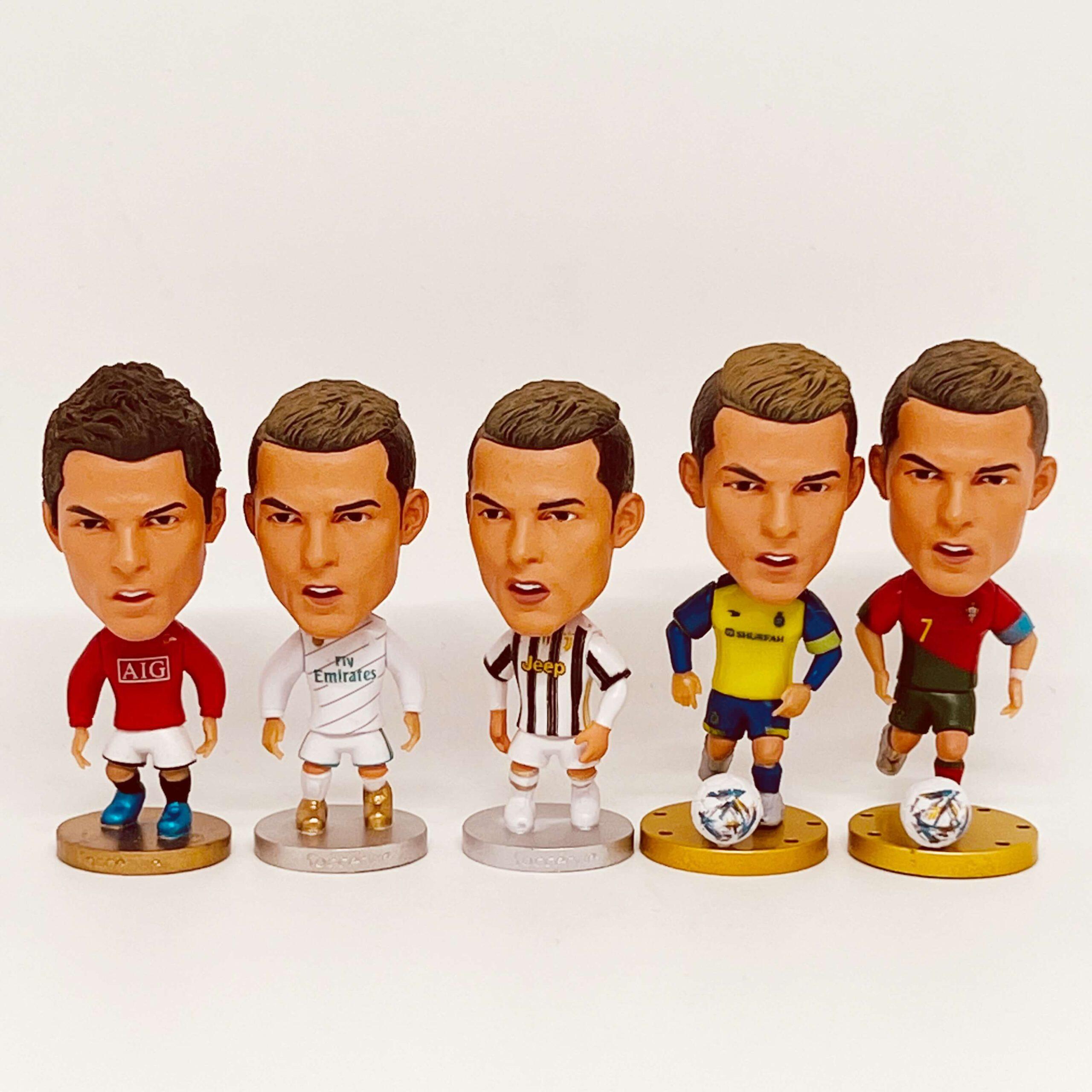 🔥⚽2025 Conjunto de estatueta de anime de estrela de futebol mais vendido e ornamento de mini troféu de metal🏆