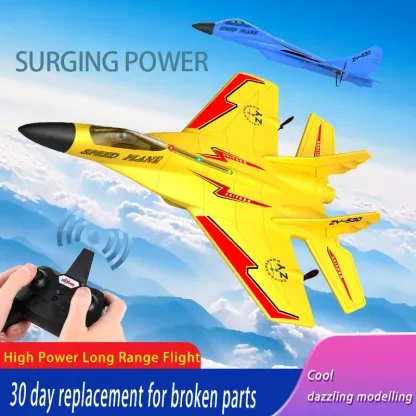 Brinquedo modelo de caça com controlo remoto RC de 2,4 GHz