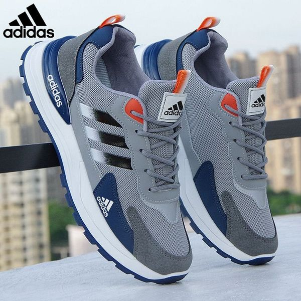 Sapatos de couro impermeáveis ​​Adidas®2024 masculinos