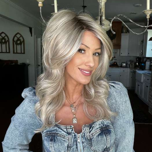 Hot New Fluffy Layered Wave Human Hair Wig