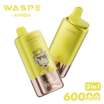 WASPE AIVIOU 60000 Puffs Disposable Vape Strawberry-banana + double pineapple-coconut ice cream + mango