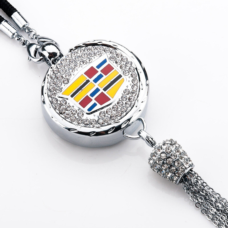 Pingente de aromaterapia com logotipo de carro com diamante de metal