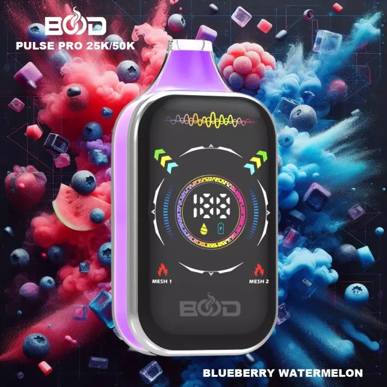 BOOD PULSE PRO 50000 Puffs Vapes Strawberry Watermelon Ice_3