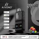 AIVONO 20000 Puffs Dual Mesh Rechargeable Disposable Vapes Strawberry ice cream