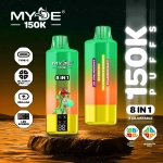MYDE 8IN1 150000 Puffs disposable vapes Refreshing Banana Ice & Strawberry Ice & Watermelon Ice & Lemon Ice
