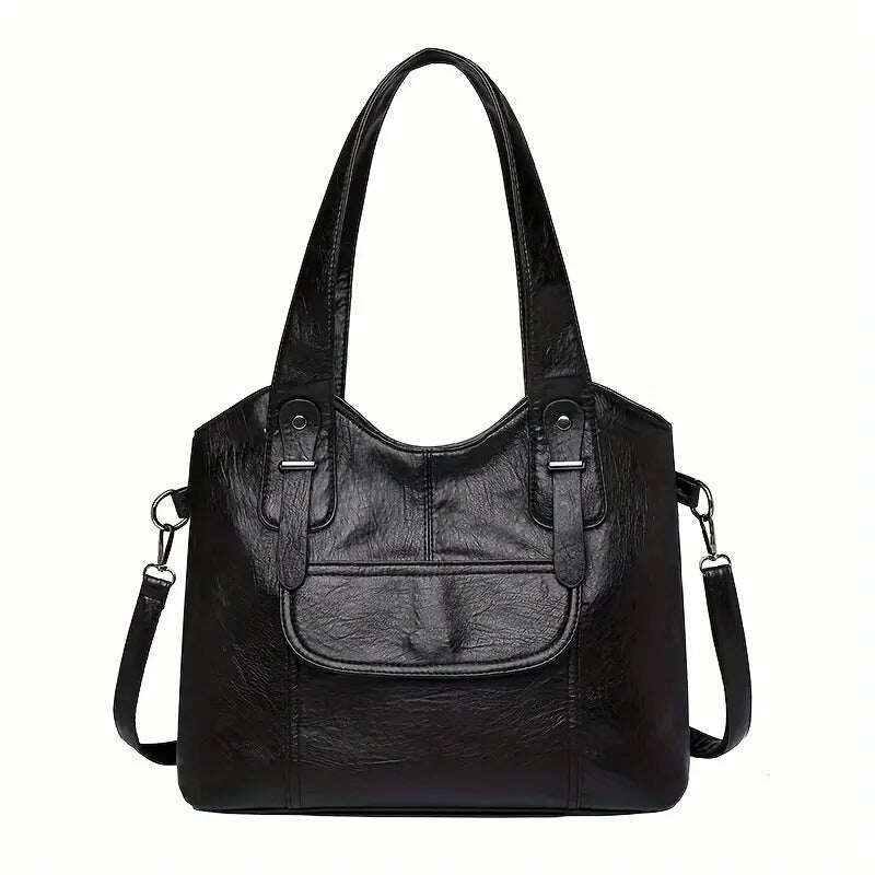 👜🔥Nova bolsa de ombro feminina feita de couro genuíno