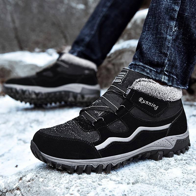 Glacial Comfort - Botas de corrida impermeáveis ​​unissex com velcro
