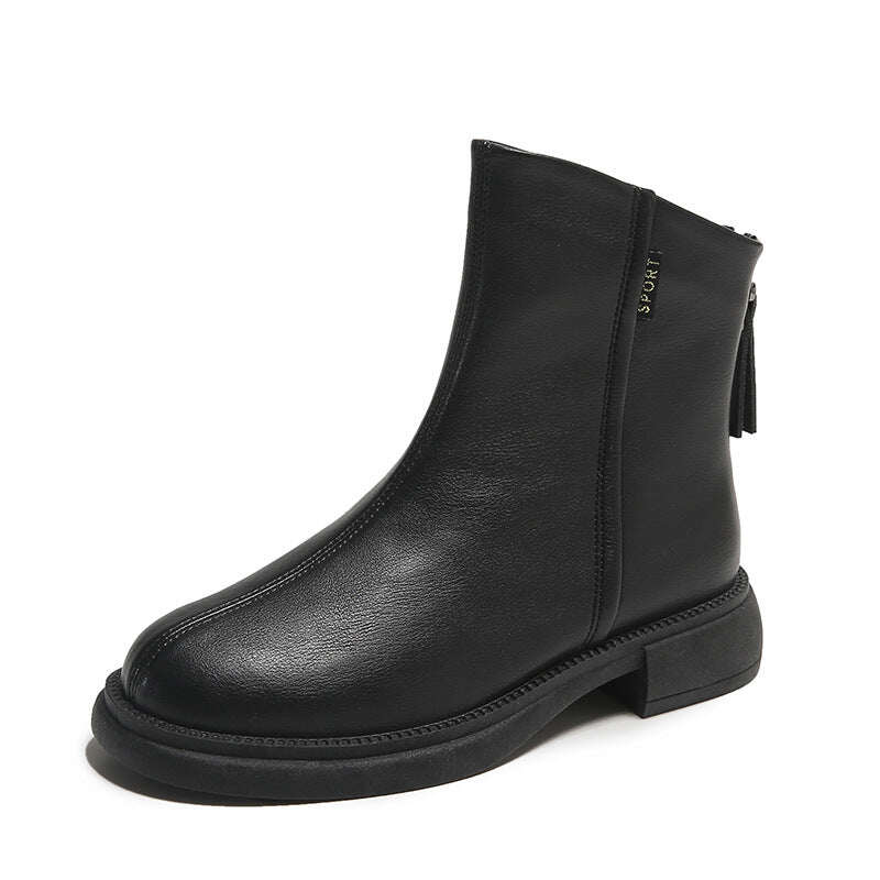 Botins femininos com zíper