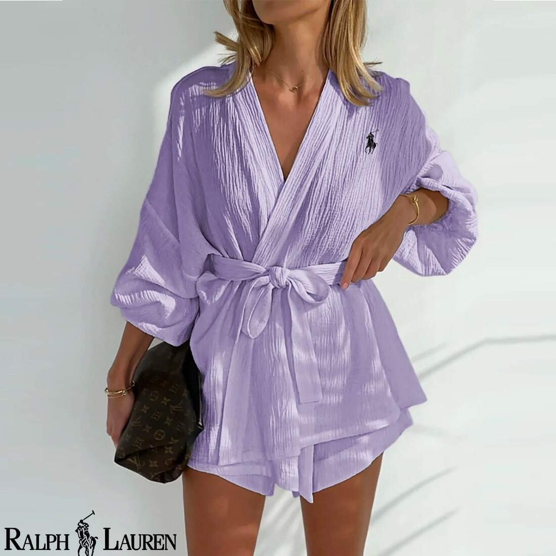 Conjunto de duas peças de algodão