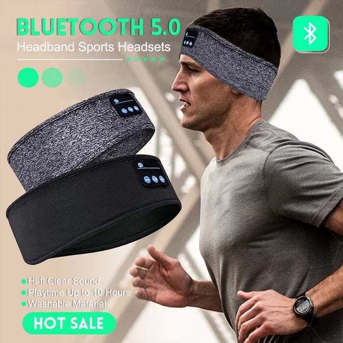 Bandana esportiva Bluetooth para dormir