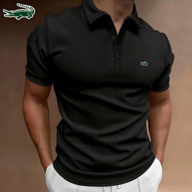 2023  Camisa pólo em piquet de algodão