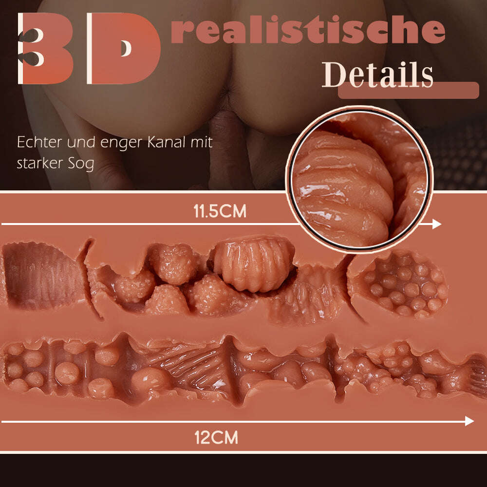 Boneca sexual Rebecca Brown para jogo anal vaginal 3 kg