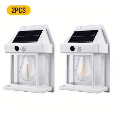 🔥Nowa lampa ścienna solarna z wolframu na rok 2025 do użytku na zewnątrz🔥