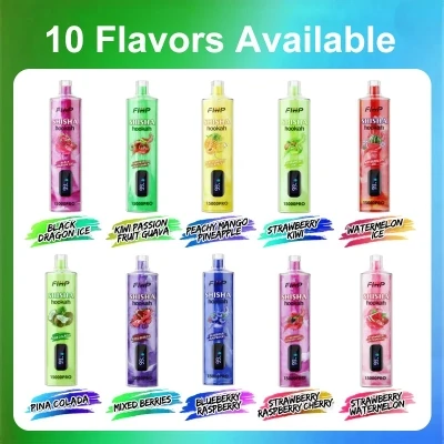FIHP Shisha 15000 Puffs Hookah-Style Rechargeable Disposable Vape