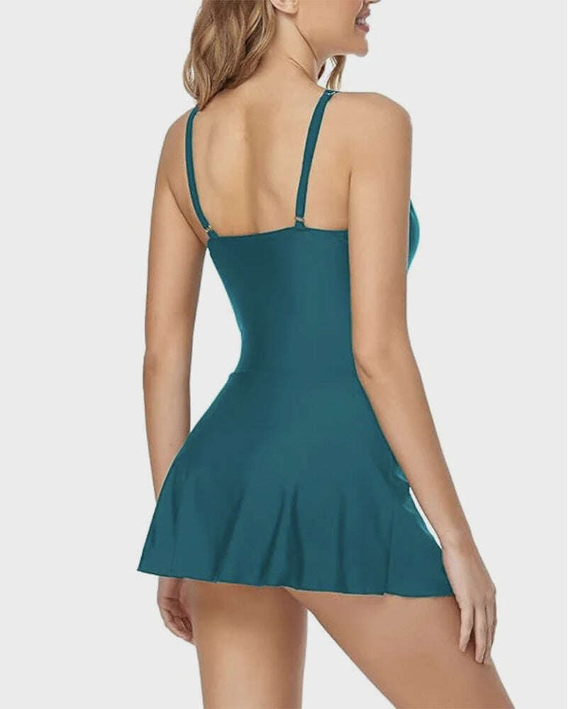 2025 New Women's Tummy Control Slim Fit One Piece Swimsuit
