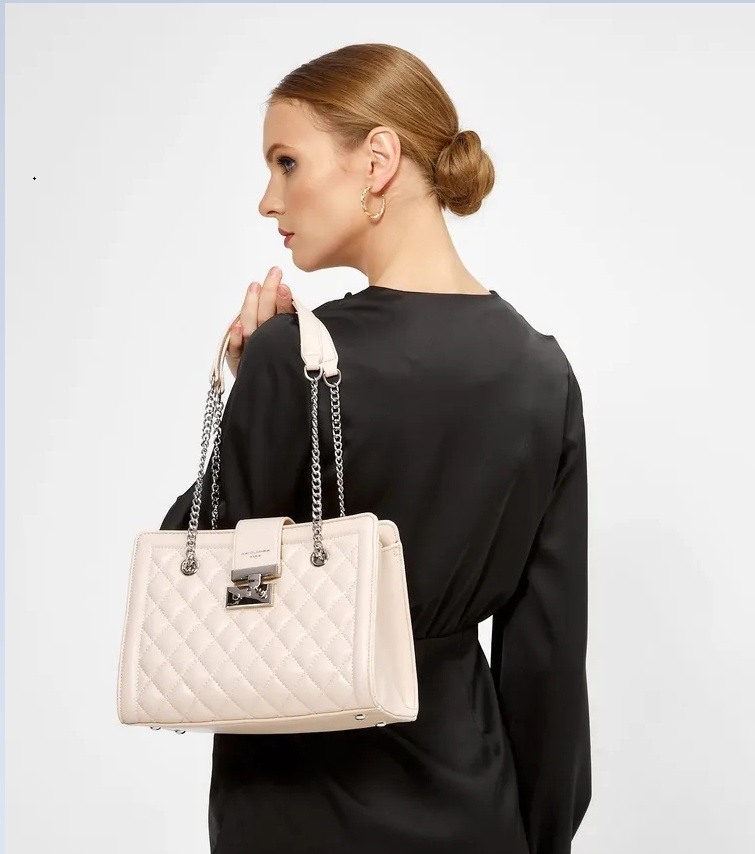 🔥DAVID JONES🔥Bolsa de ombro de senhora em pele