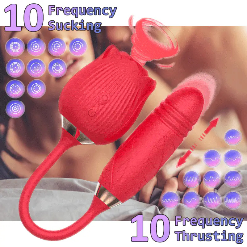 🎁Promoção imperdível de 2025👩Dispositivo de descompressão premium Rose com 10 modos de conforto