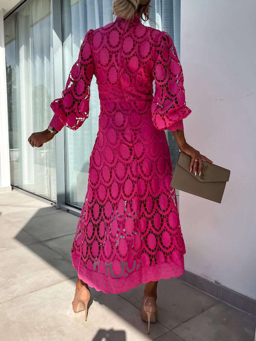 Rochie maxi din dantela de calitate superioara