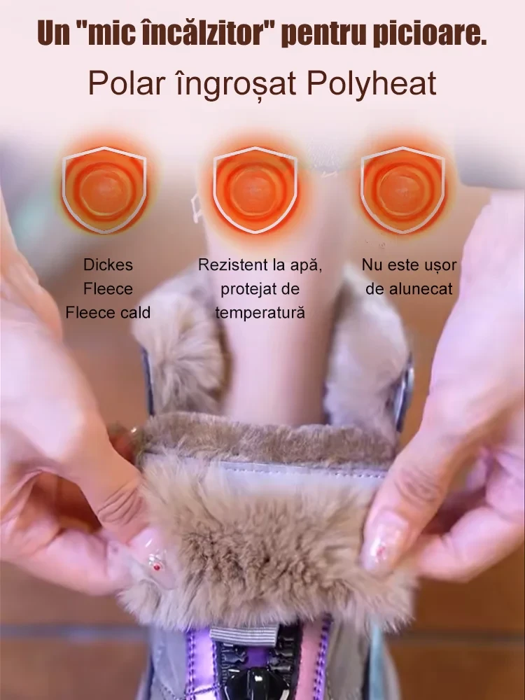 Sapatos forrados de algodão quentes e impermeáveis