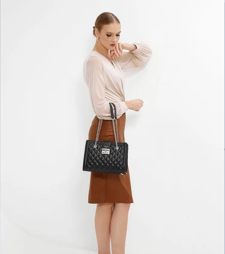 🔥DAVID JONES🔥Bolsa de ombro de senhora em pele