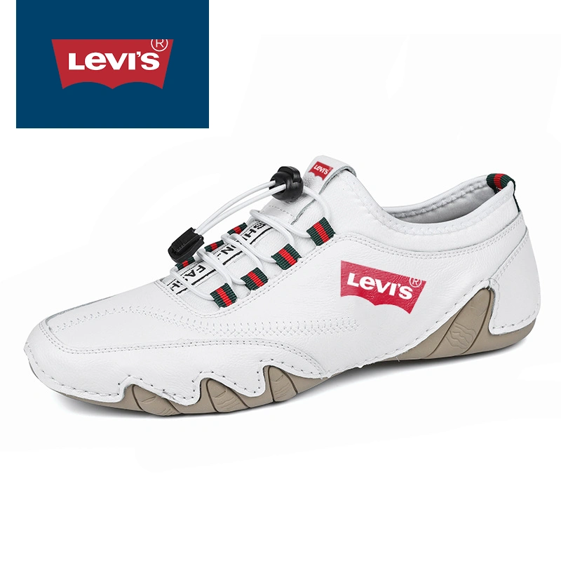 LEVI'S VYRIŠKI SPORTBAČIAI IŠ NATŪRALIOS ODOS, RANKŲ DARBO, KVĖPUOJANTYS IR NESLYSTANTYS