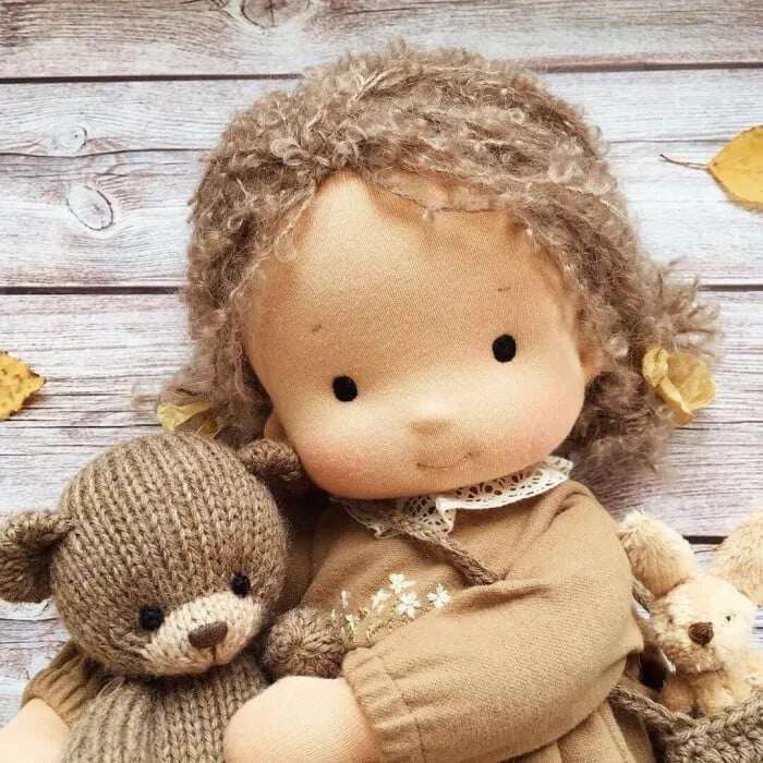 🎁🎁O melhor presente para crianças - Boneca Waldorf feita à mão👧