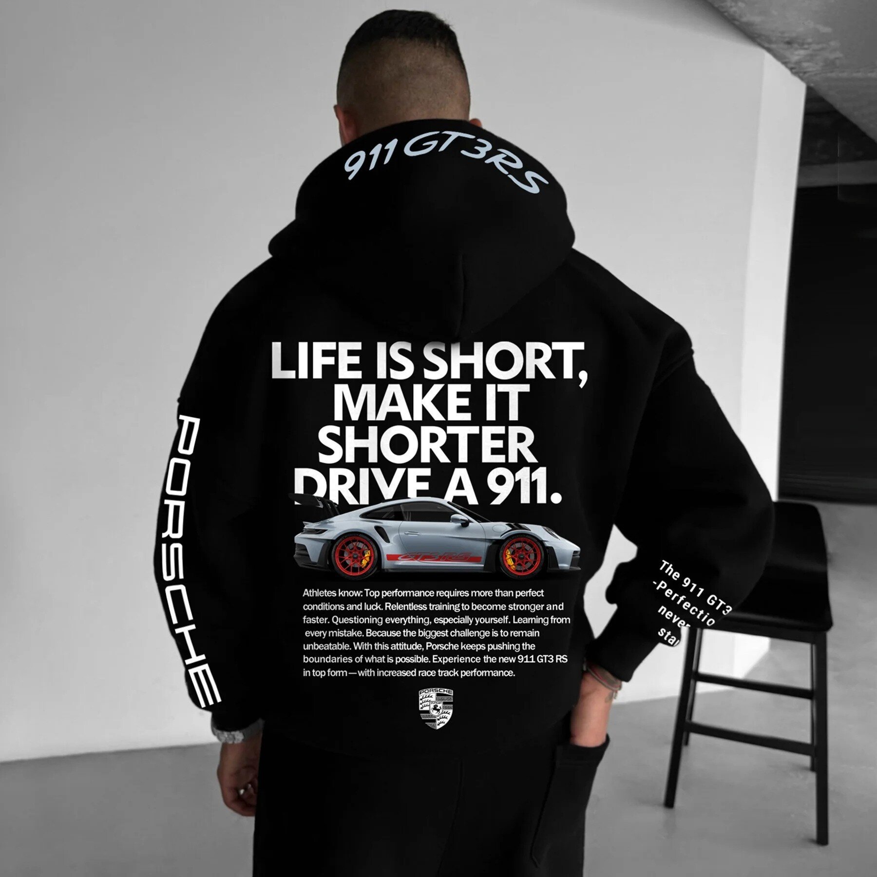 Amazon new men's cross-border printed hoodie heart-shaped pattern hooded sweatshirt hot sale factory supply