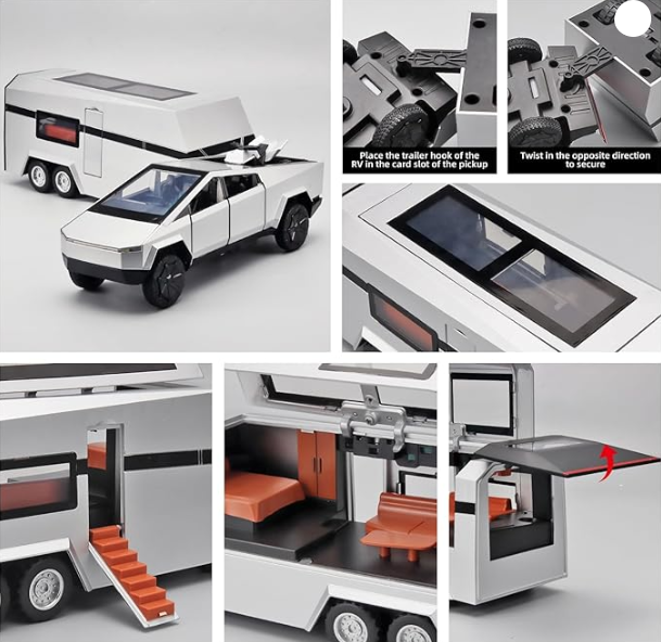 1:24 και 1:32 Tesla Cyber ​​Truck Die Cast