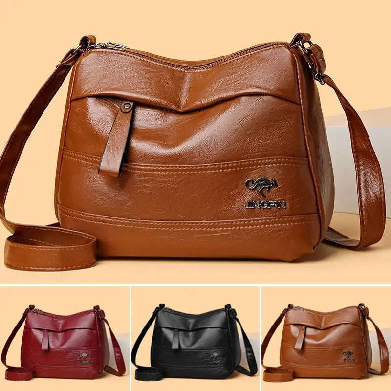 👜NOVA BOLSA RETRÔ MULTICAMADAS DE GRANDE CAPACIDADE, MODERNA E VERSÁTIL