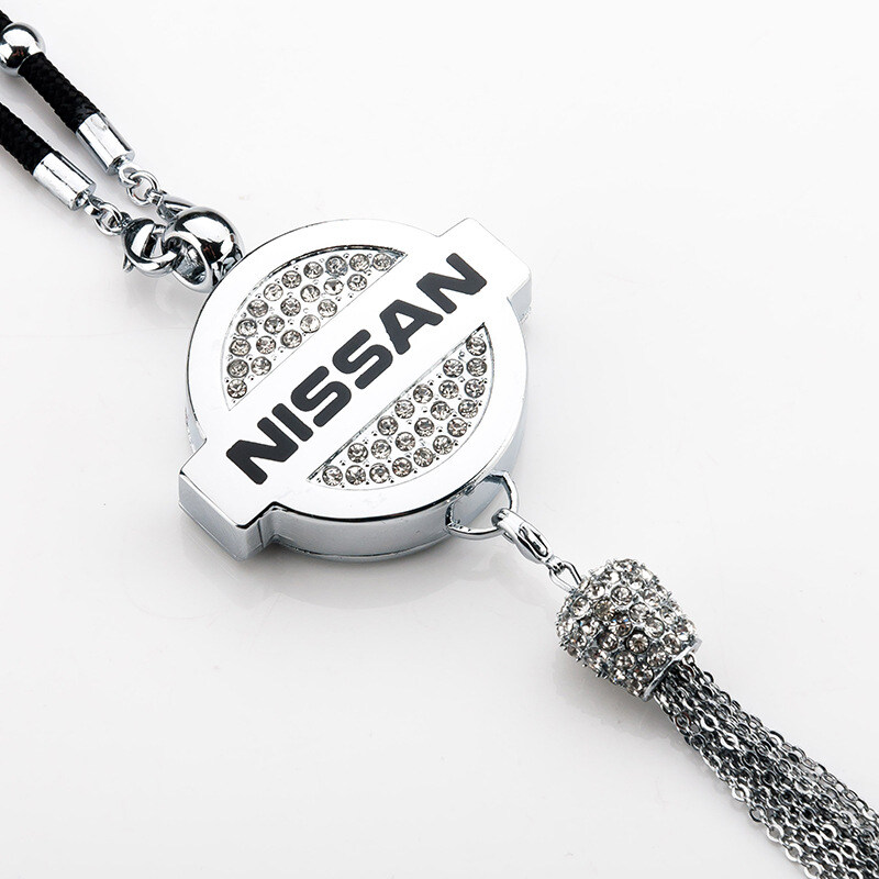 Pingente de aromaterapia com logotipo de carro com diamante de metal